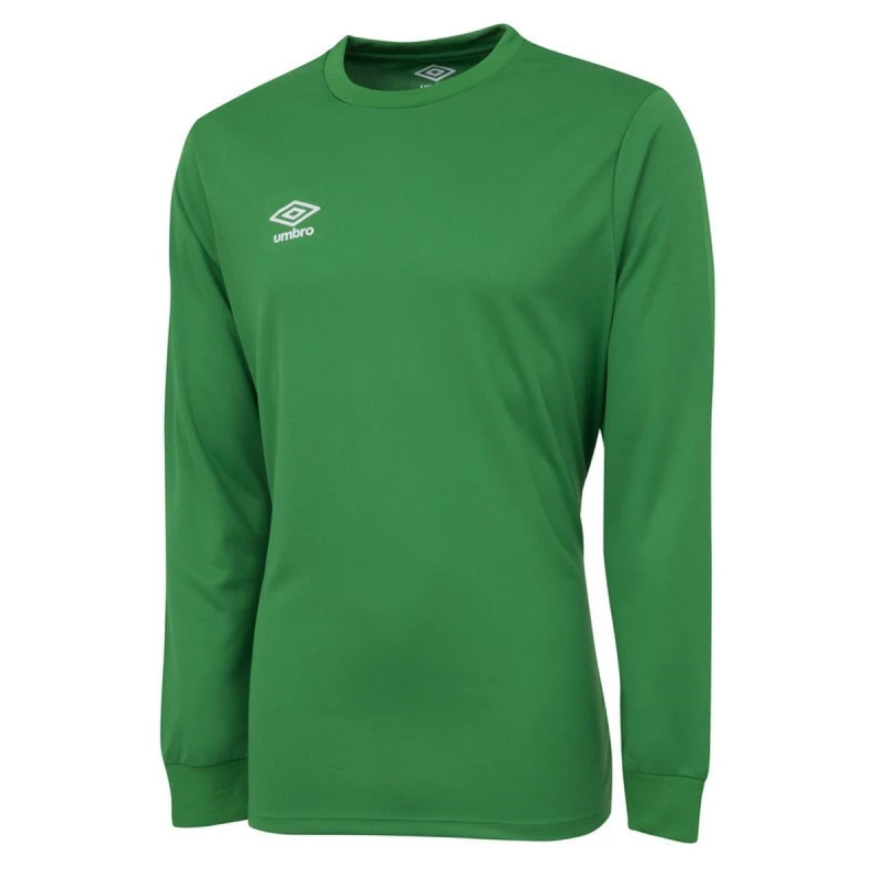 Image of Umbro Umbro Men Club Long-Sleeved Jersey in Emerald Size: Small Emerald S Male 5063107688361
