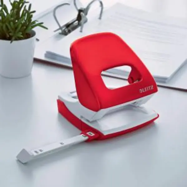 Image of Leitz NeXXT WOW Hole Punch 30 Sheets Red - 50081026 19410AC EXR19410AC