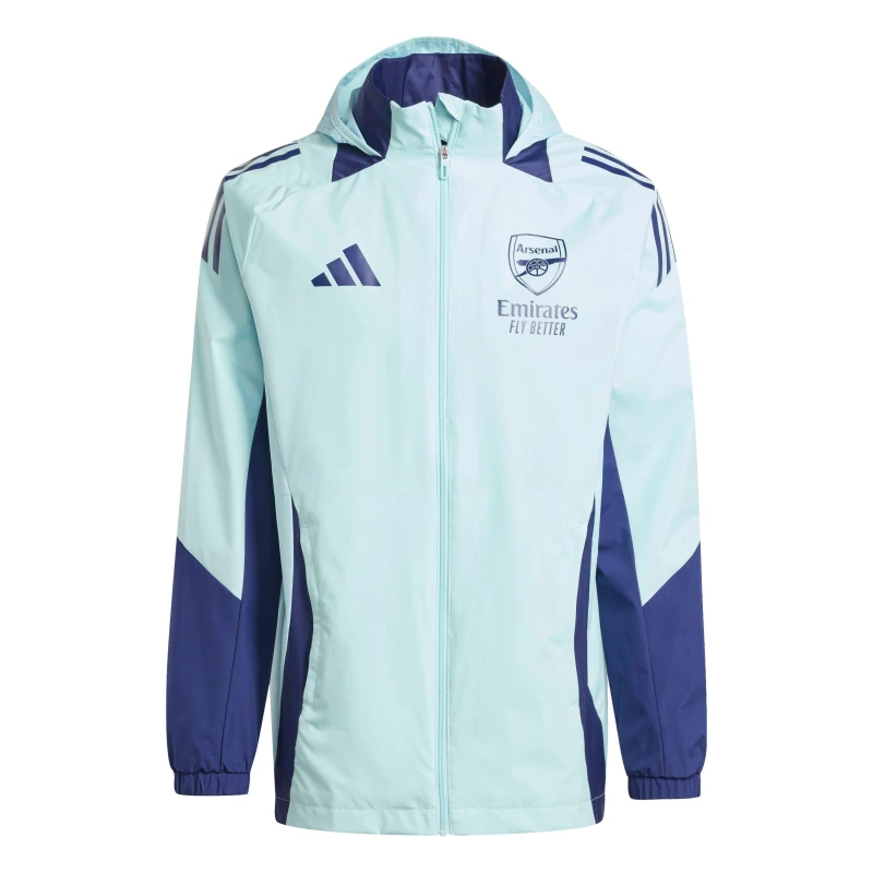 Image of adidas Arsenal All-Weather Jacket 24/25 Mens Claqua male XS