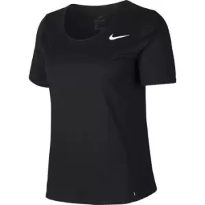 Image of Nike City Sleek Short Sleeve T Shirt Womens - Black