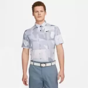 Image of Nike Dri-FIT Tour Mens Camo Golf Polo - White