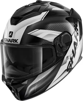 Image of Shark Spartan GT Elgen Helmet, black-white, Size S, black-white, Size S