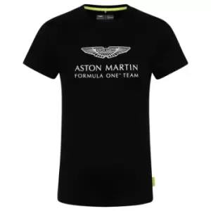 Image of 2021 Aston Martin Official Lifestyle Logo T-Shirt (Black)