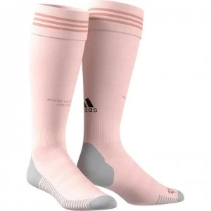 Image of adidas Manchester United Away Socks 2018 2019 - Pink/Black