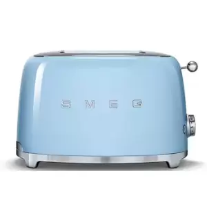 Image of SMEG 50s Retro Style TSF01PBUK 2 Slice Toaster