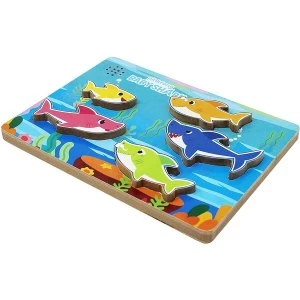 Image of Pinkfong Baby Shark - Wooden Sound Puzzle