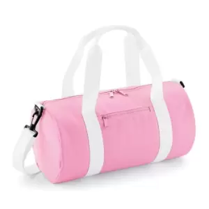 Image of Bagbase Mini Barrel Bag (Pack of 2) (One Size) (Classic Pink/White)