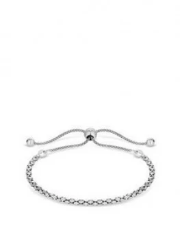Image of Simply Silver Sterling Silver Diamond Cut Twist Toggle Bracelet