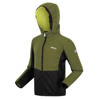 Image of Regatta Junior Highton Full Zip Fleece - BriKiwi/Blk