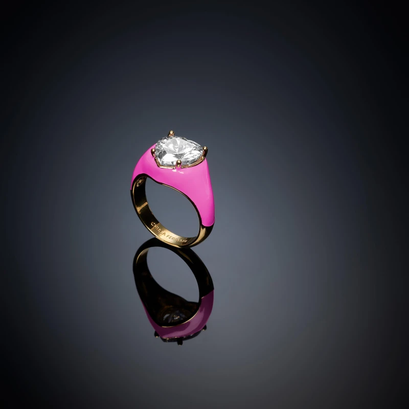 Image of Chiara Ferragni Womens Stackable Stack Rings Multi female 14