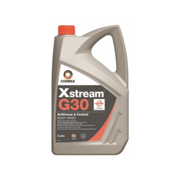 Image of Xstream G30 Antifreeze & Coolant - Ready To Use - 5 Litre - XSM5L - Comma
