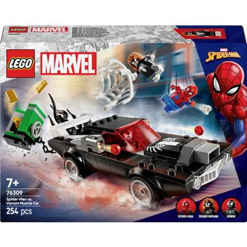 Image of LEGO LEGO Marvel Spider-Man vs. Venom Muscle Car Playset 76309