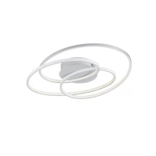 Image of Gale Modern 38.5W LED Semi Flush Light White Matt 3000K