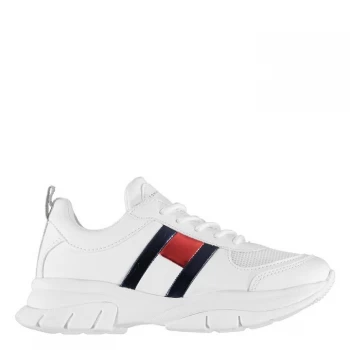 Image of Tommy Hilfiger Tommy Lace Chunky Trainers - White 100