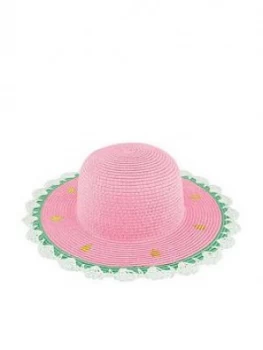 Image of Monsoon Girls Jess Watermelon Floppy Hat - Multi