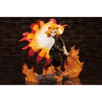 Image of Kotobukiya Demon Slayer: Kimetsu no Yaiba ARTFX J Statue - Kyojuro Rengoku