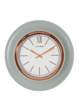 Image of Grey & Gold Round Wall Clock