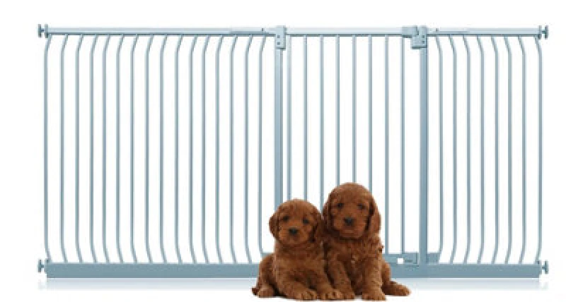 Image of Bettacare Extra Tall Elite Dog Gate, 234Cm - 243Cm, Matt Grey, Extra Tall 96.8Cm In Height, Pressure Fit Pet Gate