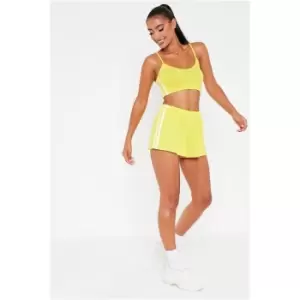 Image of I Saw It First Yellow Side Stripe Cami And Runner Shorts Set - Yellow