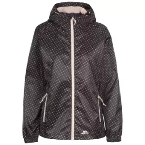Image of Trespass Womens/Ladies Indulge Dotted Waterproof Jacket (XL) (Black)