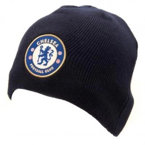 Image of Chelsea FC Knitted Hat Navy