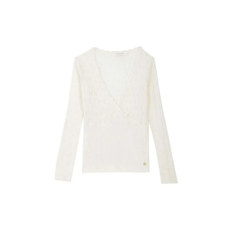 Image of La Petite Etoile Woman sweater La Petite Etoile Killa Beige Female M
