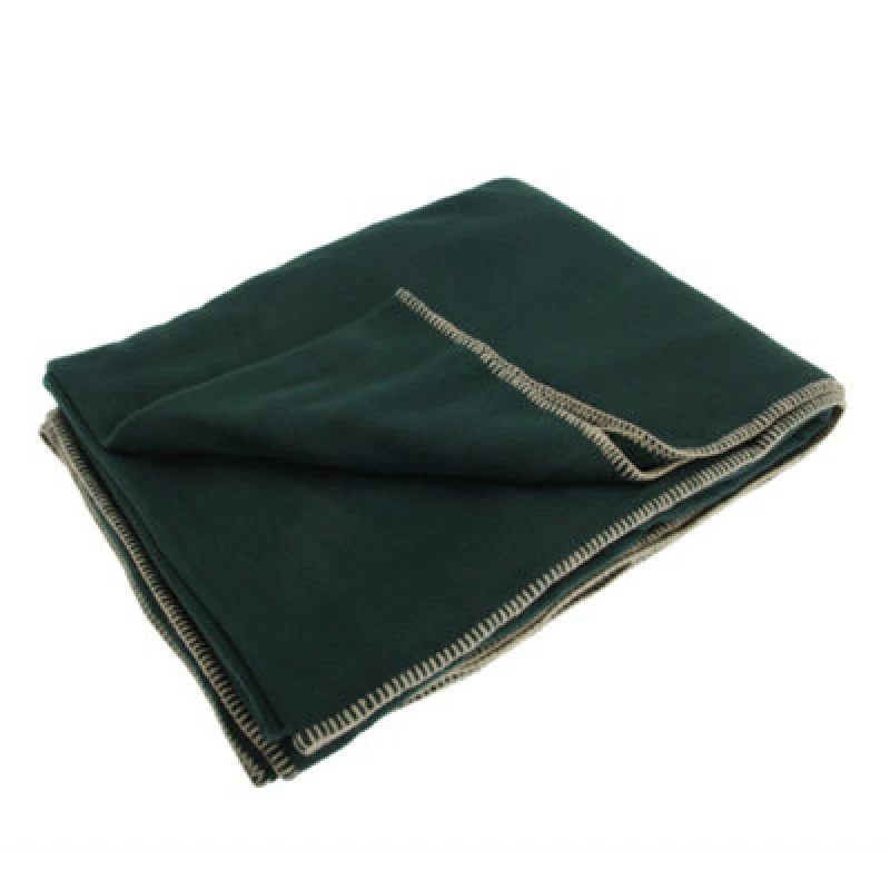 Image of Result Result Plain Warm Outdoor Fleece Blanket (330gsm) in Green Green One Size Unisex 5055747663242