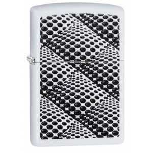 Image of Zippo Optical Illusion Classic White Matte