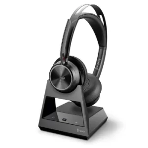 Image of Poly Voyager Focus 2 Office-M USB-A Headset with Stand