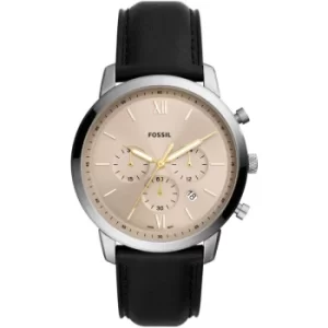 Image of Fossil Neutra Chronograph Black Eco Leather Watch