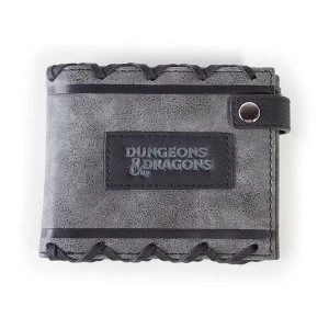 Image of Hasbro - Dungeons & Dragons Logo Unisex Bi-Fold Wallet - Grey/Black