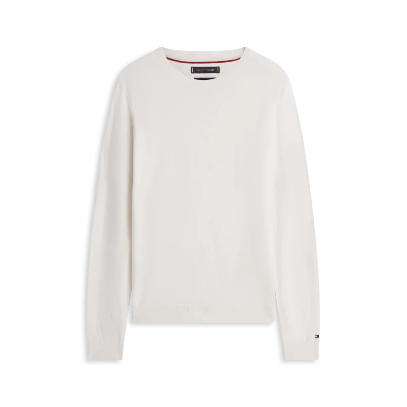 Image of Tommy Hilfiger Tommy DC Cttn Knit Sn62 Ivory male M