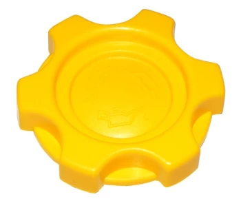 Image of Oil Filler Cap - Yellow - Rover 1/2/3/4/11 POBC20 HIGH TECH PARTS