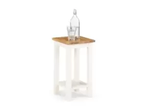 Image of Julian Bowen Coxmoor Ivory and Oak Tall Lamp Table