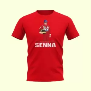 Image of Ayrton Senna Driver T-Shirt (Red)