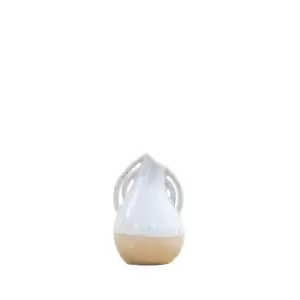 Image of 12cm White Organic Vase