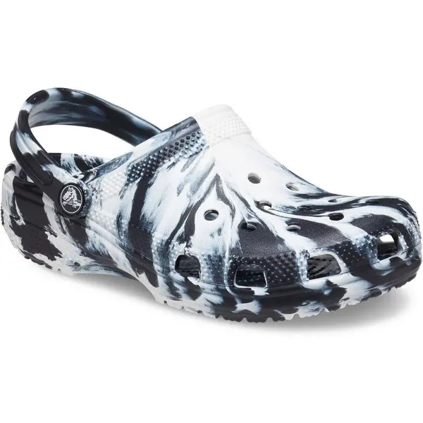 Image of Crocs Girls Classic Marbled Lightweight Summer Clogs UK Size 3 (EU 34-35)