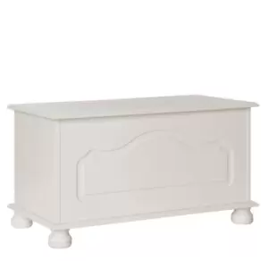 Image of Copenhagen Blanket Box In White
