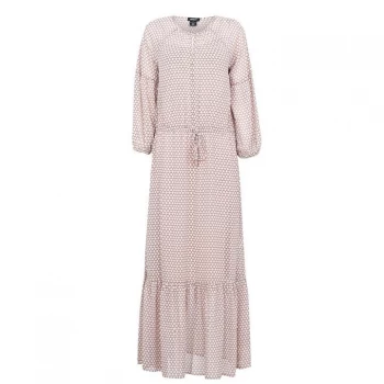 Image of DKNY Long Sleeve Maxi Dress - Brown