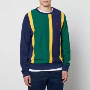 Image of Polo Ralph Lauren Mens Seasonal Fleece Colourblock Hoodie - New Forest Multi - XL