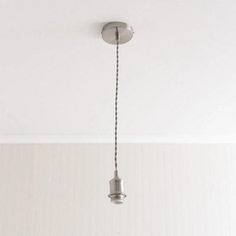 Image of ValueLights ValueLights Shaw Single Adjustable Chrome Gold Black Pendant Ceiling Light in Silver Silver One Size Unisex 5016529272656