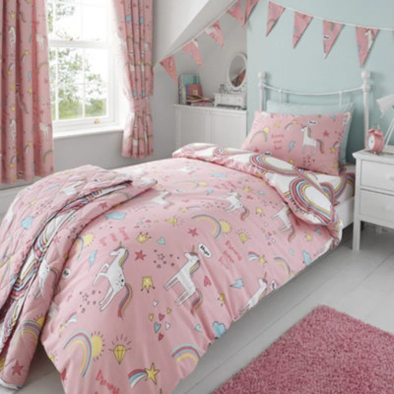 Image of Happy Linen Company Unicorn Rainbows Bedding Set