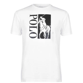 Image of Polo Ralph Lauren Active Short Sleeve T Shirt - White