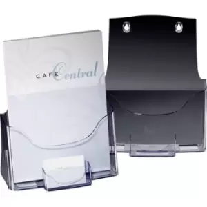 Image of Sigel acrylic LH111 Desktop brochure and business card holder Transparent A4 No. of compartments 1 (W x H x D) 240 x 290 x 115 mm