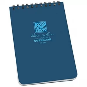 Image of Rite in the Rain Universal Notebook, Top Spiral Bound, 4" x 6" (50 Sheets) Blue