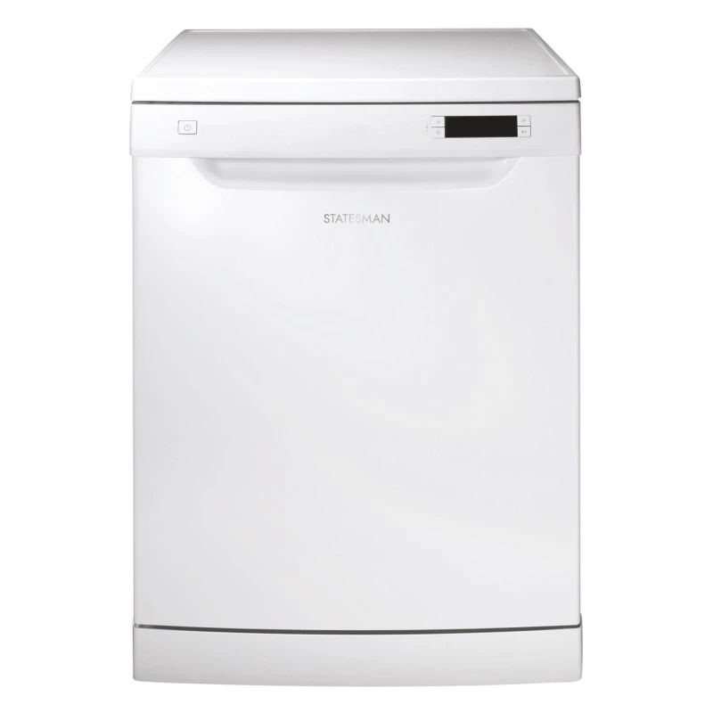 Image of Statesman Freestanding 12 Place Full Size Dishwasher White