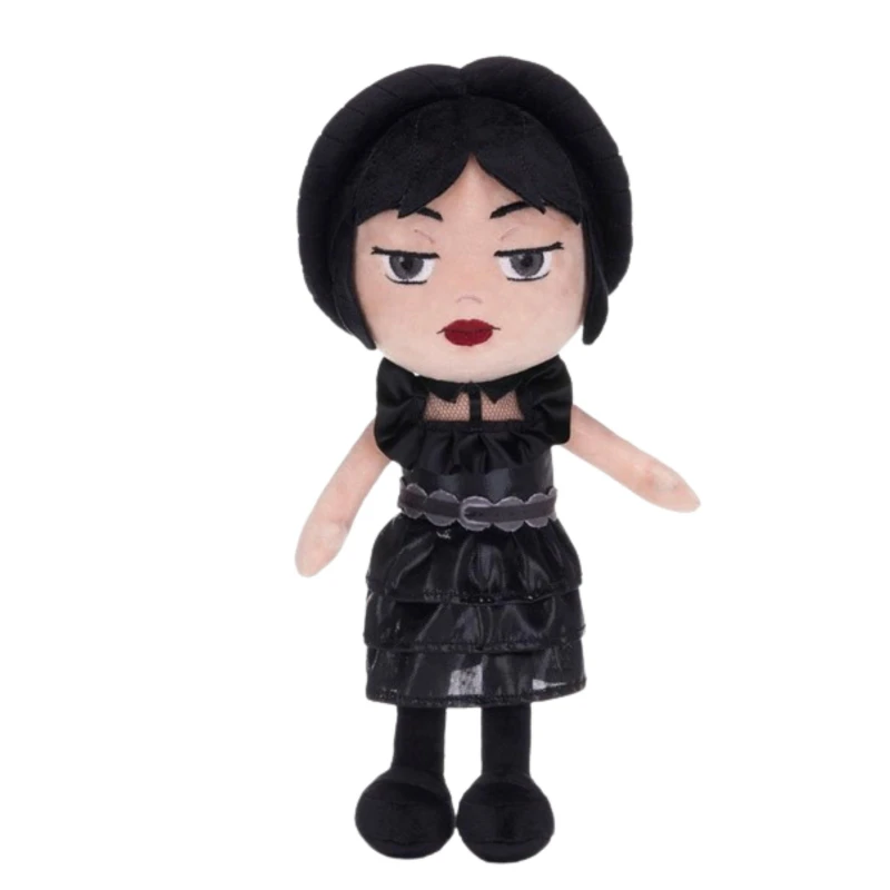 Image of Posh Paws International Ltd Wednesday Black Dress Soft Toy Black unisex 10