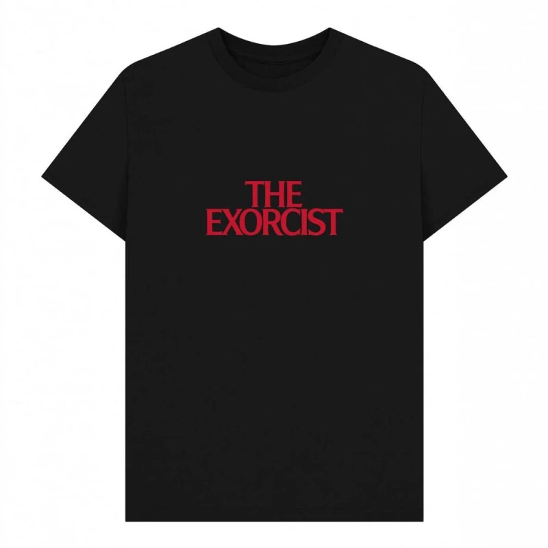 Image of The Exorcist Mens Title T-Shirt in Black Size: Small Black Male S