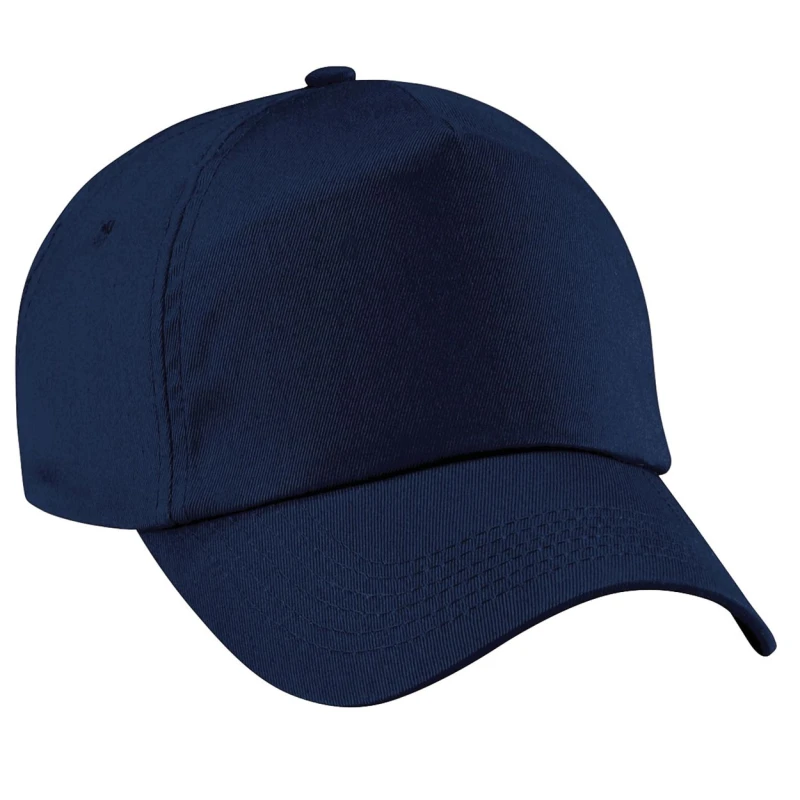 Image of Beechfield Beechfield Men Plain Original 5 Panel Baseball Cap in Navy Navy One Size Male 5055747802177