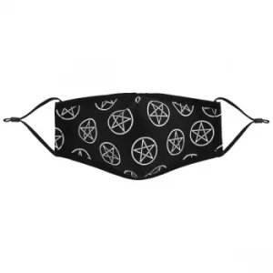 Image of Allover Pentagram Face Mask